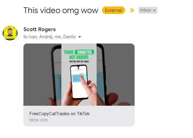 Client message: FCCT Creative Feedback