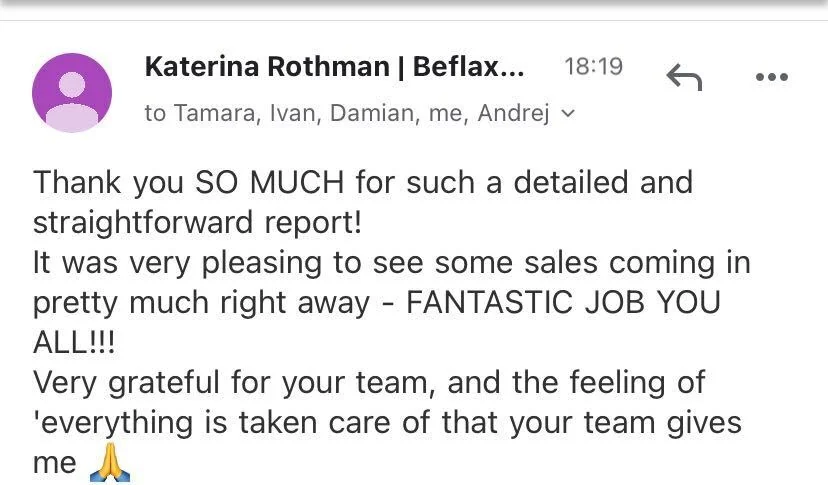 Beflax Linen: fantastic job on the report