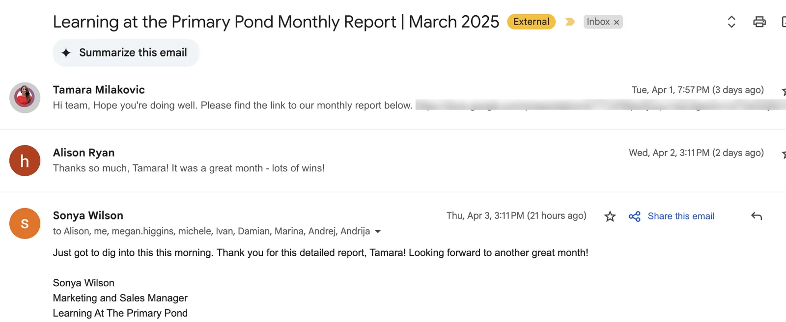 Learning At The Primary Pond: a great month, lots of wins